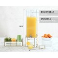 Empire 3 Gallon White Square Beverage Dispenser with Ice Chamber